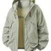 Men’s Springu002FSummer Jacket, Outdoor Casual Hooded Zip-Up Loose-Fit Hiking Jacket with Large Pockets for Camping and Versatile Wear