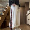 Men’S Stylish Long Pants with Ethnic Patchwork And Letter Embroidery, Casual Joggers with Elastic Drawstring Waist, a Must-Have Item for Men.