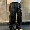 9035 Multi-Pocket Street Pants – Men’S Fashion Casual PU Leather