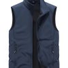 Warm, Thick Soft Shell – Pearson OBM Men’s Fleece-Lined Vest – Polyester – High Collar – Adjustable Zip Pockets – for Fallu002FWinter Outdoor Activities, Casual Hiking & Mountaineering